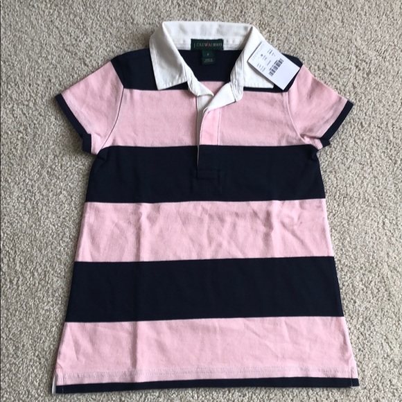 J. Crew Other - Jcrew Girls Short Sleeve Rugby Stripe Dress Size 2
